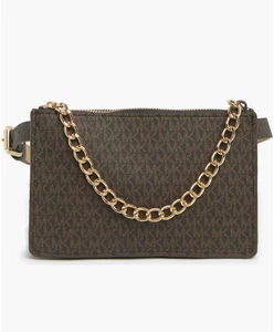 Neu mit Etikett Michael Kors Jet Set Gürteltasche mit Zugkette MK Monogramm Logo Gr. XL - Bild 1 von 9