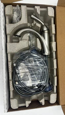 Delta 15999-SS-DST Haywood Single Hole Bathroom Faucet with Diamond Seal Tech - Image 1 of 2