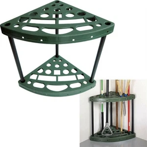 Sto-Away Yard Tool Corner Storage Rack - 18 Different Slots for Tools - Picture 1 of 3