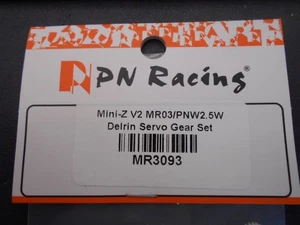 PN Racing Part No MR3093 MR03/PNW2.5W Servo gear set Mini Z GL Racing - Picture 1 of 2