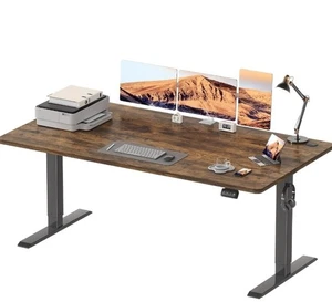 Escritorio de pie eléctrico ajustable, mesa de pie de 100 * 60 cm - Imagen 1 de 10
