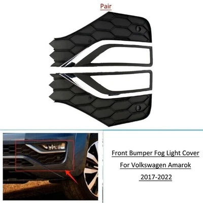 Передняя противотуманная фара крышка решетка ободок для Volkswagen Amarok 2017-2022 пара - Изображение 1 из 4