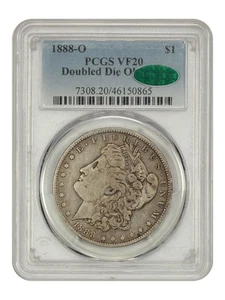 1888O Morgan Dollar ๐ฅ HOT LIPS ๐ฅ PCGS VF20 CAC DOUBLE DIE New Orleans Mint - Picture 1 of 9