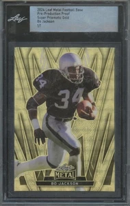 2024 Foglia Metallo Proof Super Prismatico Oro Bo Jackson 1/1 - Foto 1 di 1
