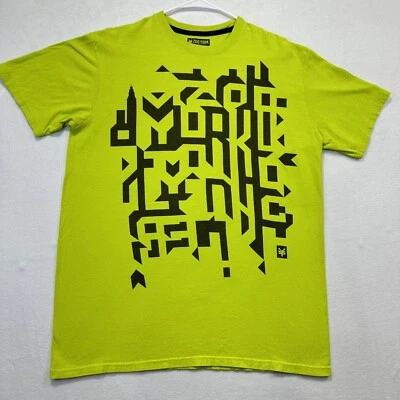 Camisa de Skate Zoo York Grande Verde Neón/Amarillo Para Hombres Nueva York Skateboard Graffiti  Foto 1 de 4