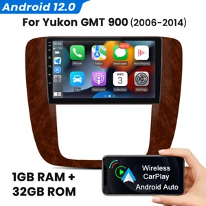 For GMC Yukon GMT 900 2006-2014 1+32GB 9'' Android Car Radio GPS WIFI BT CarPlay - Foto 1 di 11
