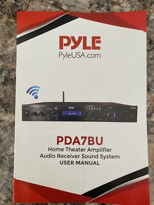 Pyle 200 Watt Home Theater Amplifier Bluetooth Receiver Sound System PDA7BU New - Image 1 of 4