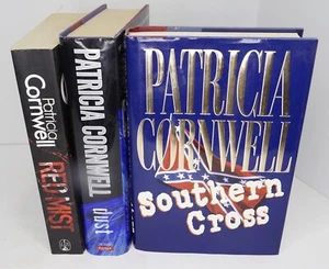 Patricia Cornwell Lot of 3 First Print Novels Scarpetta Hammer Mist Dust Cross - Picture 1 of 10