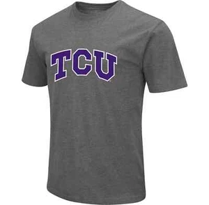 Colosseum Men's TCU Horned Frogs Gray T-Shirt Medium Dual Blend - Picture 1 of 1