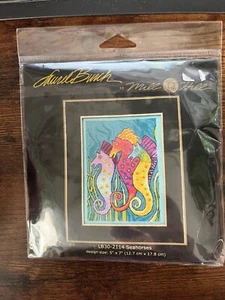 MILL HILL - Laurel Burch Seahorses LB30-2114 Cross Stitch Kit NEW - Picture 1 of 3