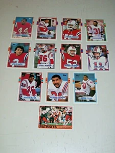 1989 Topps New England Patriots Team Set of 12 Fryar Flutie Tippett - Picture 1 of 3
