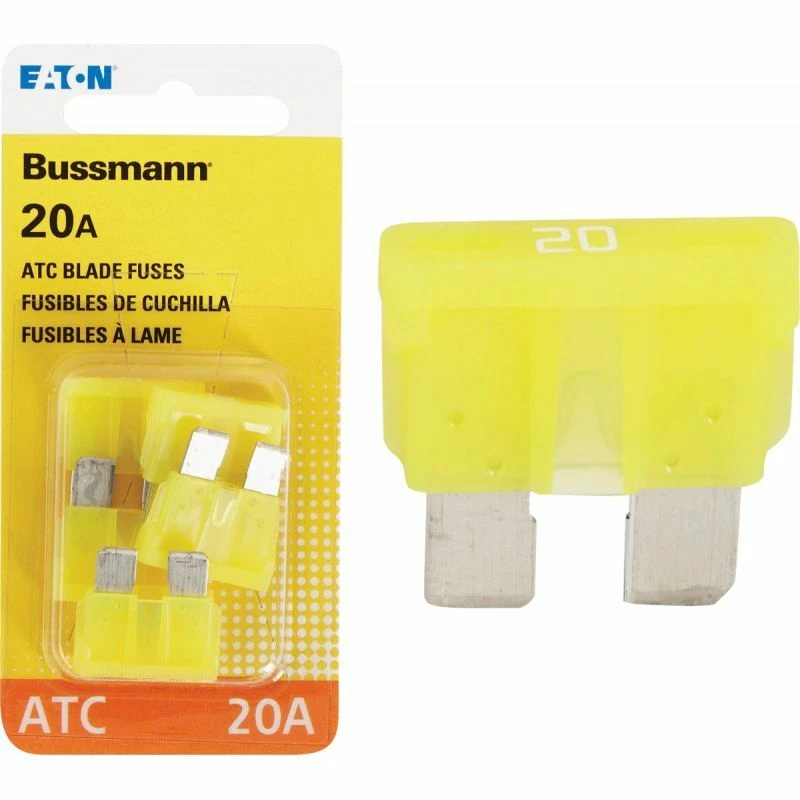 (20-5pk)-Bussmann 20 amperios 32-V hoja ATC último modelo fusible automotriz BP/ATC-20-RP Foto 1 de 1