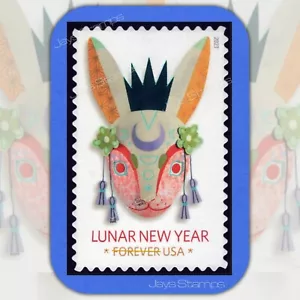 2023 JAHR des HASEN Mondneujahr Single -POSTFRISCH- ORIGINAL- Briefmarkenalbum fertig - Bild 1 von 2
