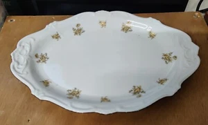 Servierteller, Bratenteller Weimar Porzellan "Katharina Gold-Rose" guter Zustand - Bild 1 von 2