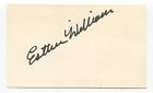 Esther Williams Signed 3x5 Index Card Autographed Actress Million Dollar Mermaid