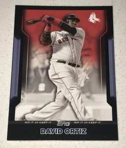 2021 Topps Rip David Ortiz Black #61 Card /50 Red Sox UNRIPPED Dare to Tear!! - Picture 1 of 2