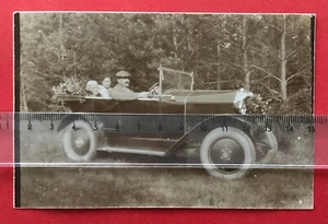Automobil Foto AK um 1930 Opel Ford DKW ? Typen im Auto ( 93407 - Bild 1 von 2