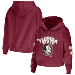 WEAR Florida State Seminoles Women's Mixed Media Cropped PO Hoodie - L (A164) - Picture 1 of 1