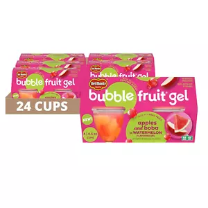 Del Monte Bubble Fruit Gel Apples and Boba Watermelon Flavored Gel 4.5Oz 24 Ct - Picture 1 of 13