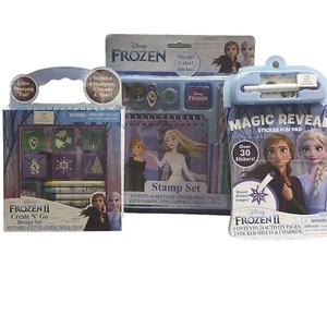 Disney's Frozen 2 Mixed Lot Of 3 Activity Sets Frozen 2 Stamp, Create N' Go Sets - Picture 1 of 1