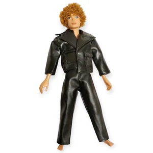 Mattel My Scene Male Doll BRYANT w FAUX BLACK LEATHER OUTFIT Rooted Hair Figure - Picture 1 of 9