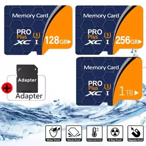 128GB 256GB 1TB For Micro SD Card Memory Card TFCard Free Adapter High Speed lot - Picture 1 of 21