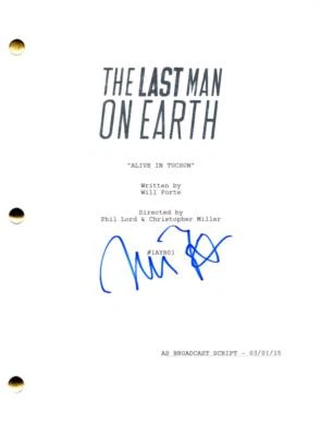Will Forte Signed Autograph The Last Man on Earth Full Pilot Script Screenplay - Image 1 of 4