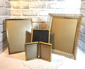 5 Vintage 1950’s Ornate Metal Embossed Picture Frames 8x10 4x3.5 5x7 - Picture 1 of 22