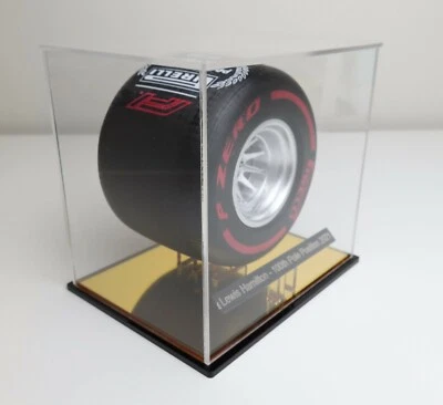 1/10th Lewis Hamilton 100th Pirelli Pole Position Tyre Display Handmade Custom  - Image 1 of 4