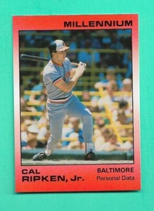 (1) CAL RIPKEN JR 1991 BALTIMORE ORIOLES MILLENNIUM LIMITED CARD (H7258)