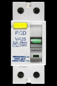 VOLEX 25 AMP 30mA DOUBLE POLE RCD TYPE AC VR25 - Picture 1 of 6