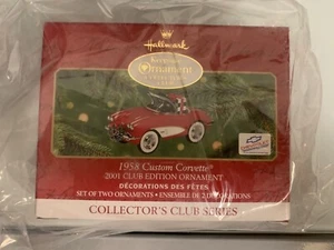 Die-Cast Metal 1958 Custom Corvette Hallmark Club Edition Christmas Vintage MIB - Bild 1 von 5