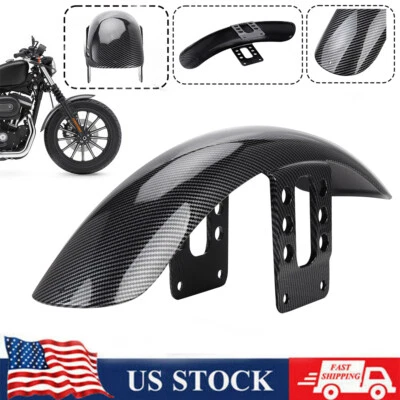 Guardabarros delantero de fibra de carbono para Harley Sportster 883 1200 XL hierro Foto 1 de 4