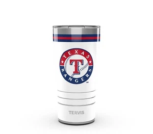 TEXAS RANGERS, 20oz STAINLESS STEEL TUMBLER FROM TERVIS WITH LID INCLUDED - Picture 1 of 2