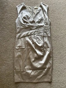 Teaberry Ivory Silky Dress Size 16 - Picture 1 of 3