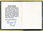 Gerald R. Ford édition limitée rare signé du livre miniature stabilité mondiale