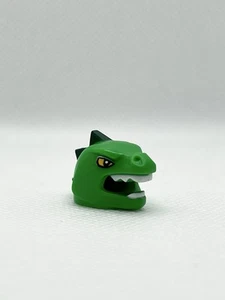 Lego hellgrüne Minifiguren Maske Eidechse gelbe Augen Muster weiße Zähne #COL070 - Bild 1 von 5