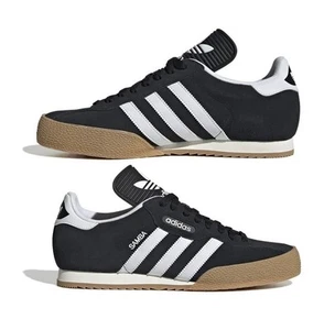 Adidas Super Samba Gamuza Para Hombre Tallas 6 - 13 Originales Negro Nuevo Con Etiquetas - Imagen 1 de 14