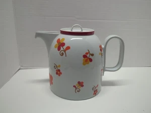 Block China Vista Alegre Portugal Paprika Floral Porcelain Tea Pot READ - Picture 1 of 13