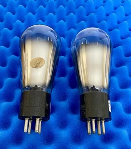 TWO Cunningham CX 345 Globe Vacuum Tubes / Micromhos & mA Tested ๐ / UX 245 45 - Picture 1 of 18