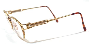 Gafas vintage JEAN PAUL GAULTIER 55-5109 raras 22K GP 2PAC 50/18 138 JAPÓN - Imagen 1 de 12