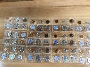 1960 Small Date US Silver Proof Sets Lot of 12 Gem Sets w. no Envelopes   E1727 - Picture 1 of 22