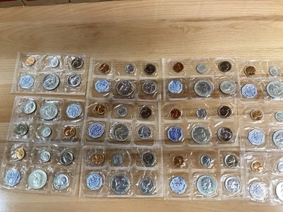 1960 Small Date US Silver Proof Sets Lot of 12 Gem Sets w. no Envelopes   E1727 - Image 1 of 4