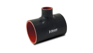 Vibrant 4 Ply Reinforced Silicone T Adapter - 3in Outlet ID x 4in OAL x 1in - Bild 1 von 4