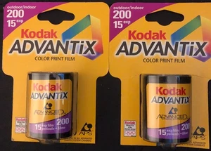 NEW SEALED 2 Kodak Advantix Color Print Film 200 - 15 exposure Expired! - Picture 1 of 1