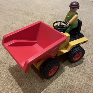 PLAYMOBIL Costruzione DUMPER DUMPER con figurina 1988 spedizione gratuita - Foto 1 di 6