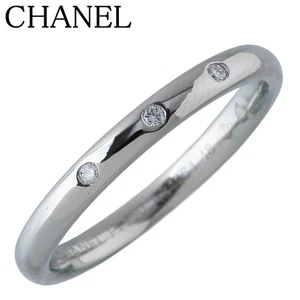 Authentischer Chanel Jon Parisien Ehering Ring PT950 3 Diamanten US4,5 gebraucht - Bild 1 von 7
