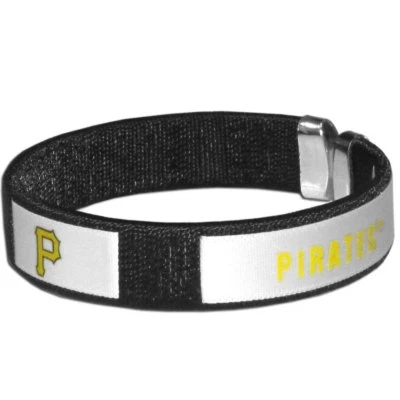 Pulsera banda fanática de los piratas de Pittsburgh joyería de béisbol con licencia MLB Foto 1 de 3