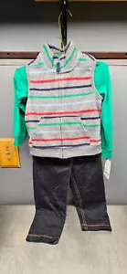 Carter's Toddler 3-Piece Set with Fleece Vest, Bodysuit and Pants. Size 24M NWT - Picture 1 of 2