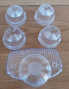 SET 5 PCS. TAIL LIGHT LENS+SINGNAL LENS FOR HONDA C70 C90 CB100 - Picture 1 of 8